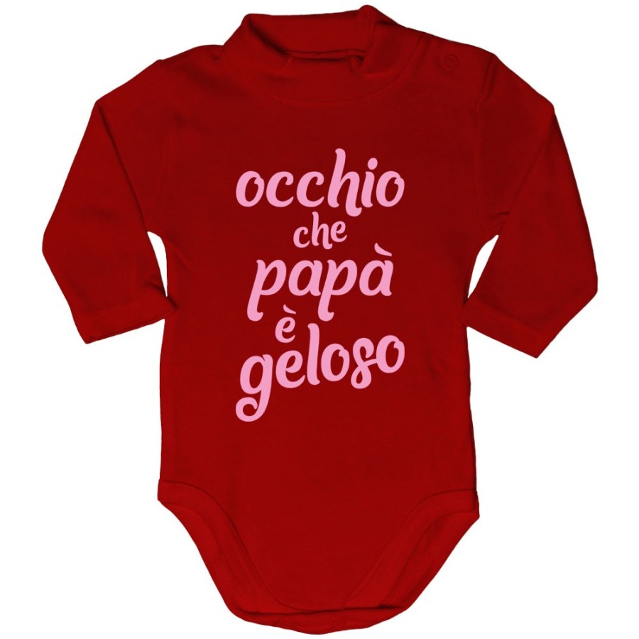 Body lupetto neonato occhio che papà è geloso Per il papà