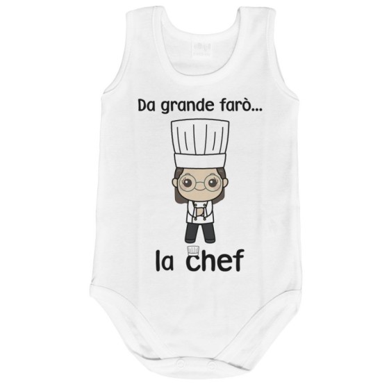 Body neonato da grande farò lo chef Da grande farò
