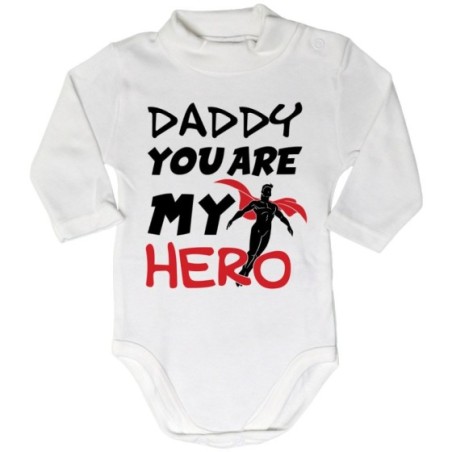 Body lupetto neonato daddy you are my hero
