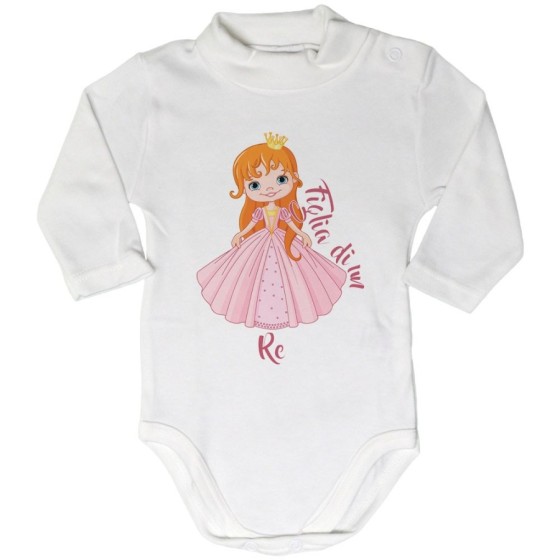 Body lupetto neonata figlia di un re royal Per il papà