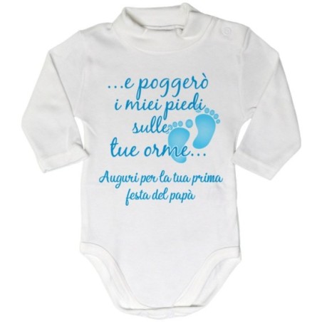 Body lupetto neonato e poggerò i miei piedi sulle tue...