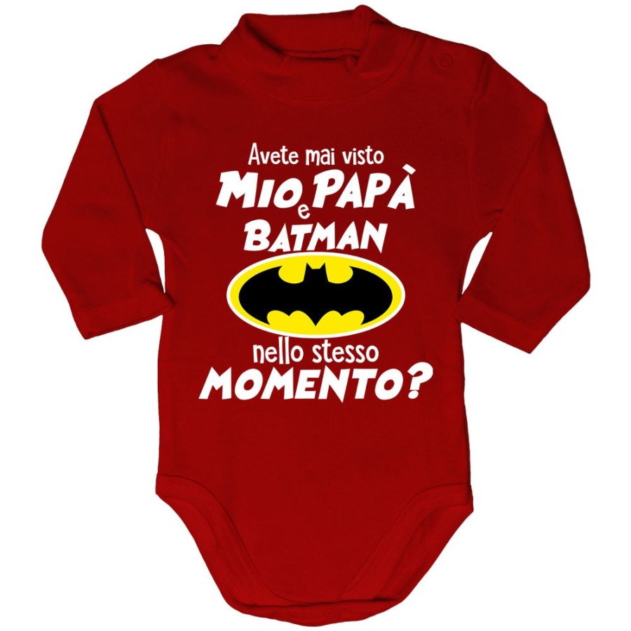 Body lupetto neonato avete mai visto mio papà e batman nello stesso momento? Per il papà
