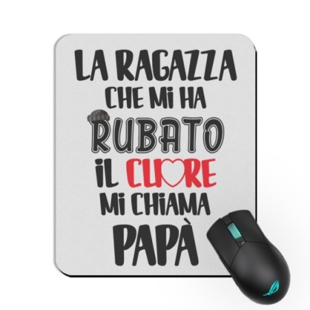 Tappetino mouse la ragazza che mi ha rubato il cuore mi...