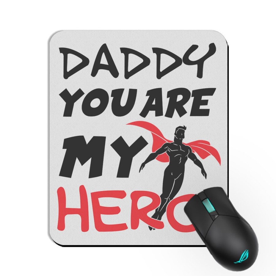 Tappetino mouse daddy you are my hero Per il papà
