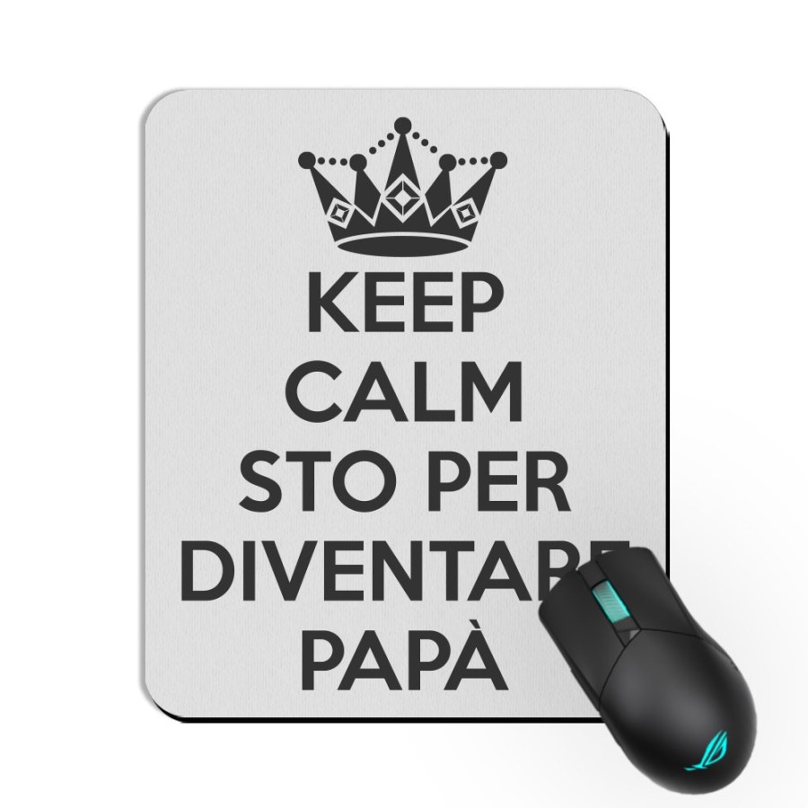 Tappetino mouse keep calm sto per diventare papà Per il papà