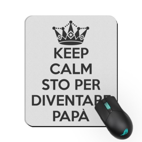 Tappetino mouse keep calm sto per diventare papà