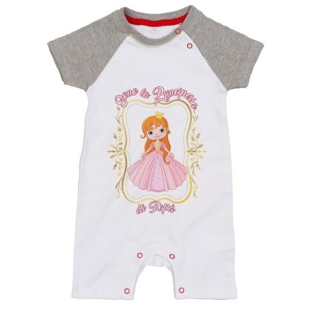 Pagliaccetto neonata sono la principessa di papà