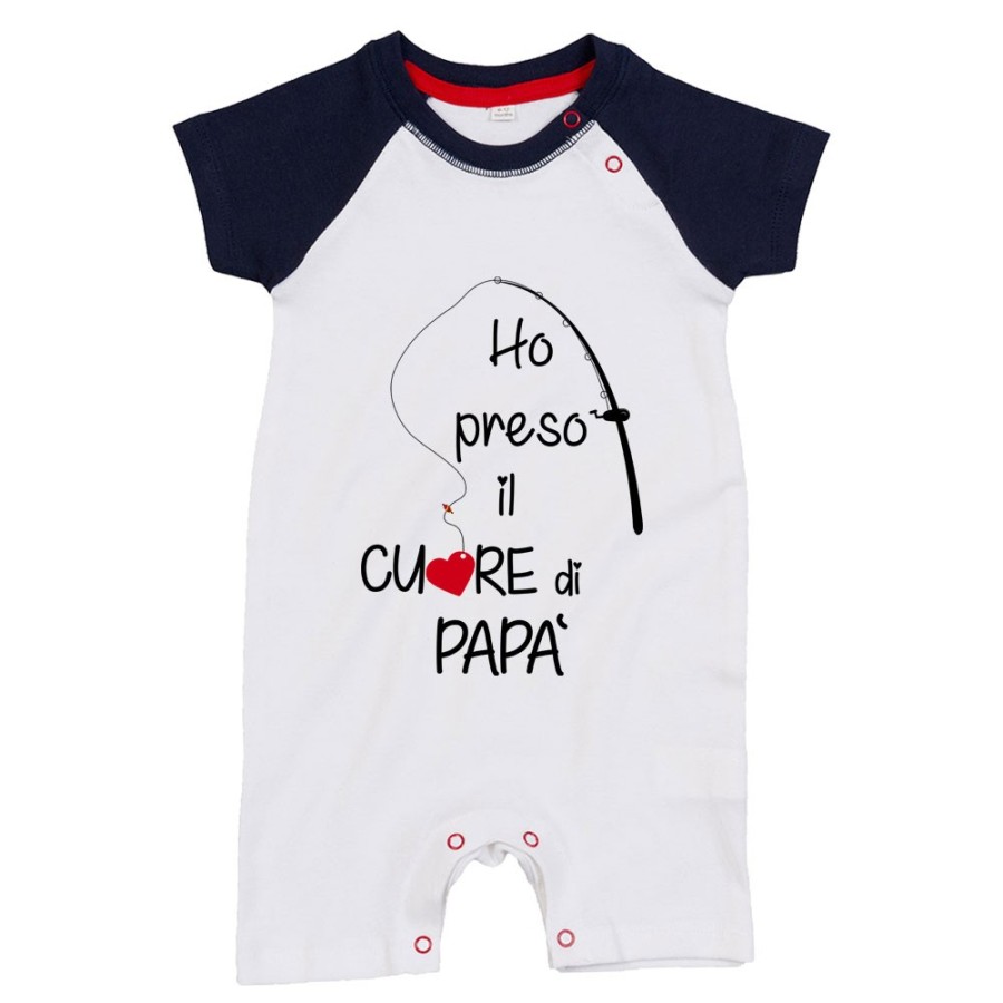 Pagliaccetto neonato ho preso il cuore di papà Per il papà