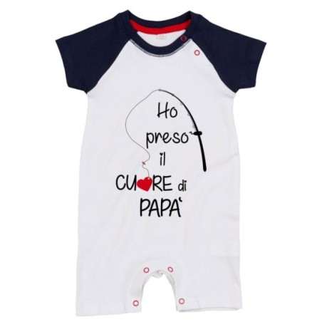 Pagliaccetto neonato ho preso il cuore di papà Per il papà