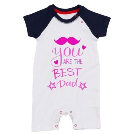Pagliaccetto neonato you are the best dad mustache