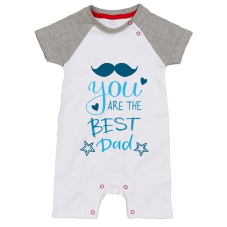 Pagliaccetto neonato you are the best dad mustache Per il papà