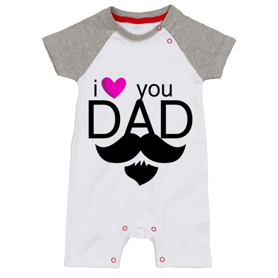 Pagliaccetto neonato i love you dad Per il papà