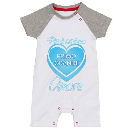Pagliaccetto neonato papà sei il mio primo grande amore Per il papà