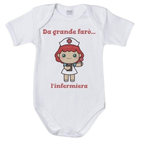 Body neonata da grande farò l'infermiera