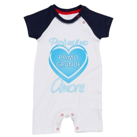 Pagliaccetto neonato papà sei il mio primo grande amore Per il papà