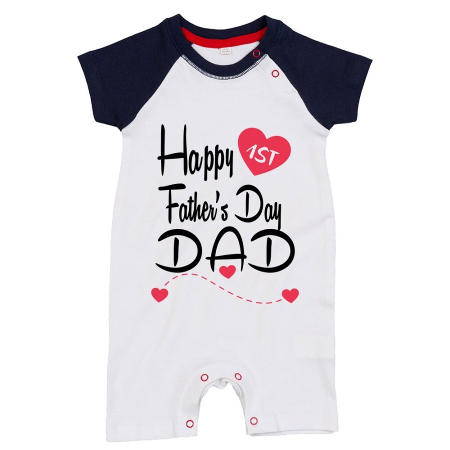 Pagliaccetto neonato happy first father's day dad Per il papà