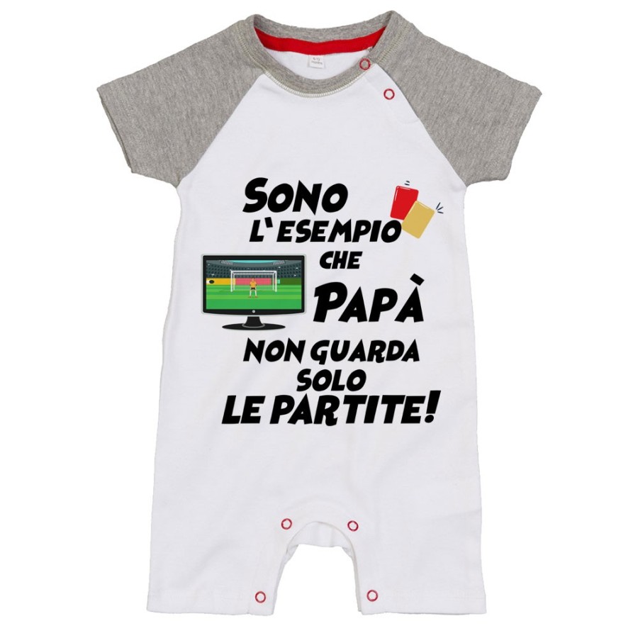 Pagliaccetto neonato sono l'esempio che papà non guarda solo le partite Per il papà