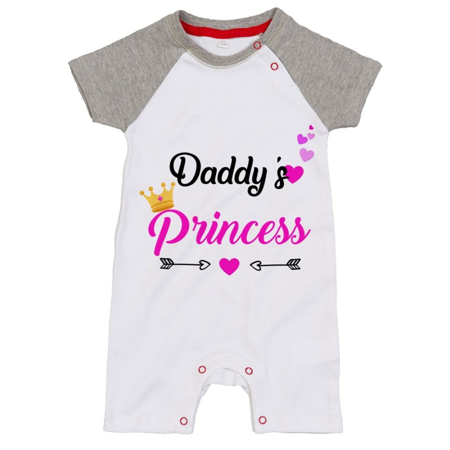 Pagliaccetto neonato daddy's prince princess Per il papà