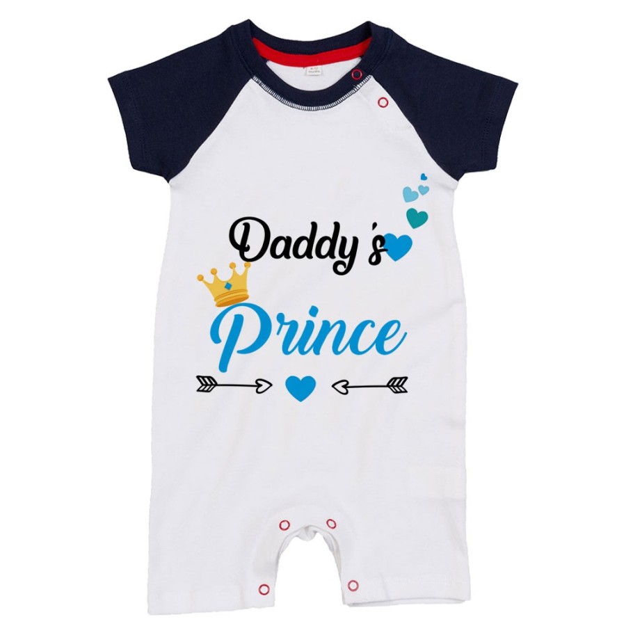 Pagliaccetto neonato daddy's prince princess Per il papà