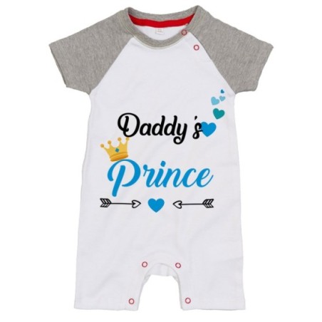 Pagliaccetto neonato daddy's prince princess Per il papà
