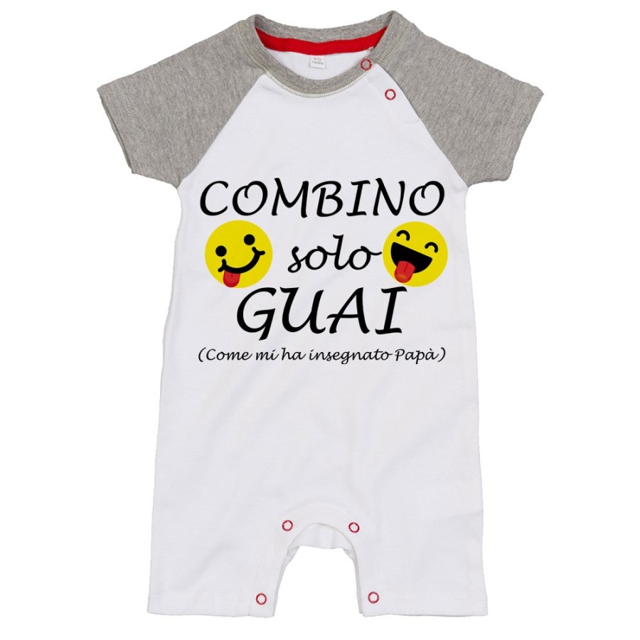 Pagliaccetto neonato combino solo guai come mi ha insegnato papà Per il papà