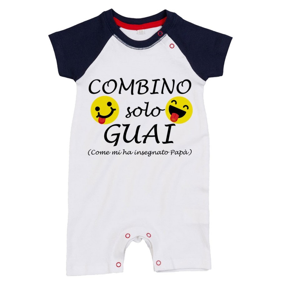Pagliaccetto neonato combino solo guai come mi ha insegnato papà Per il papà