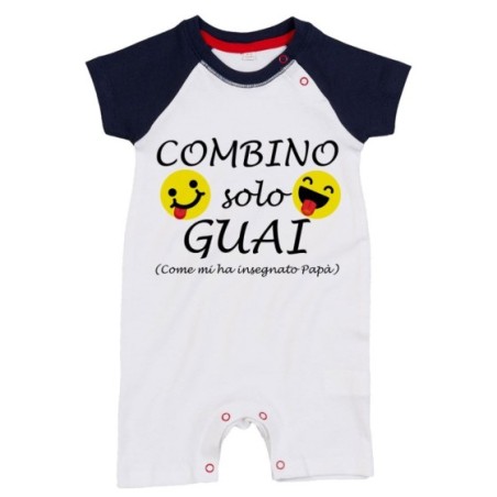 Pagliaccetto neonato combino solo guai come mi ha insegnato papà Per il papà