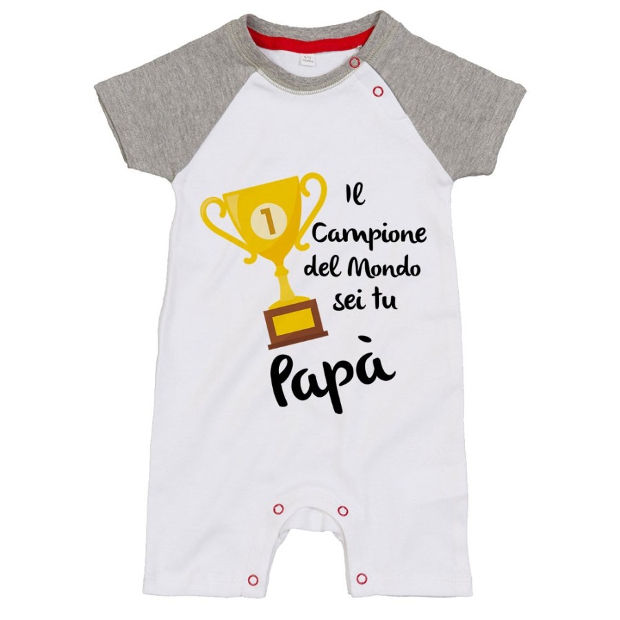 Pagliaccetto neonato il campione del mondo sei tu papà Per il papà