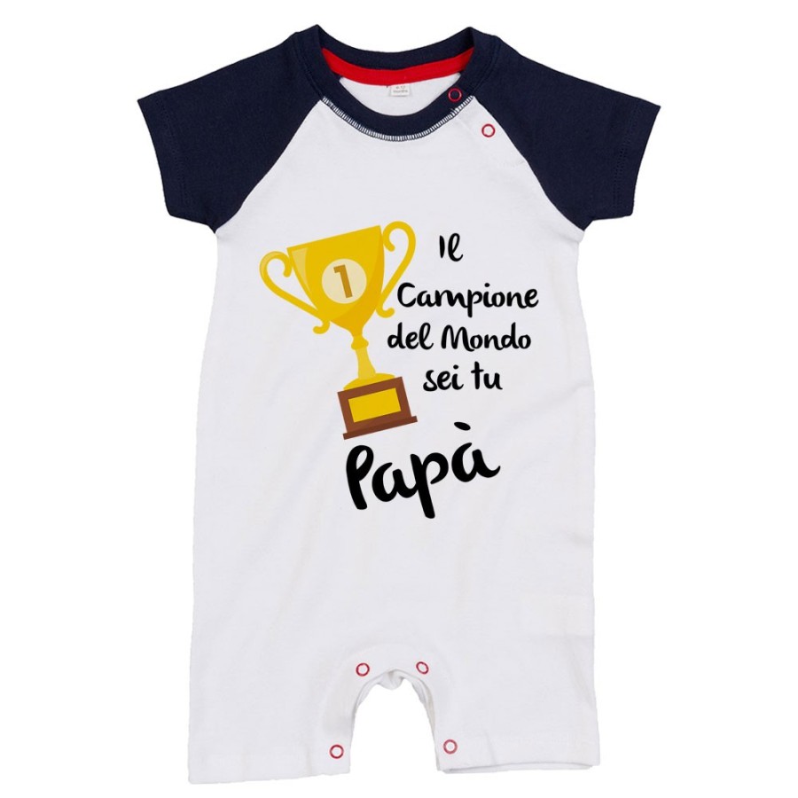 Pagliaccetto neonato il campione del mondo sei tu papà Per il papà