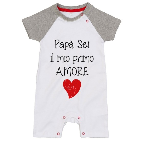 Pagliaccetto neonato papà sei il mio primo amore Per il papà