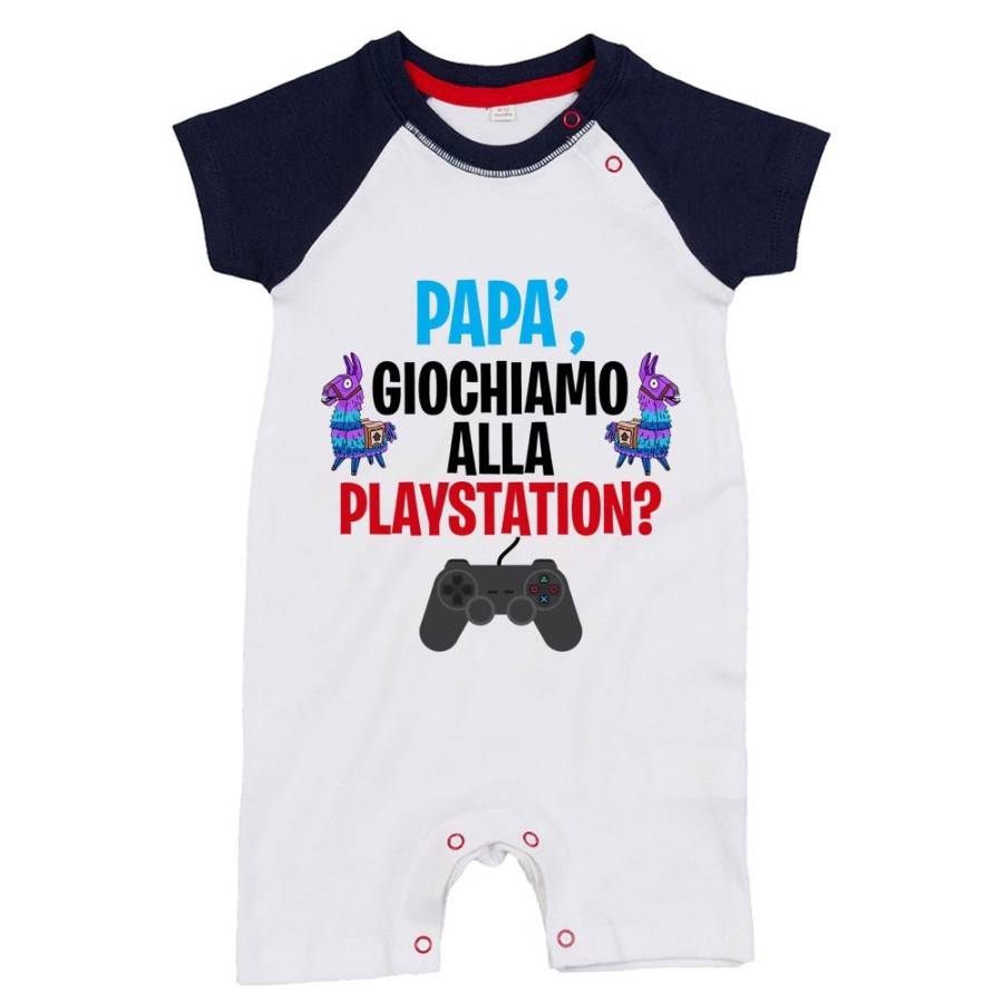 Pagliaccetto neonato papà giochiamo alla playstation Per il papà