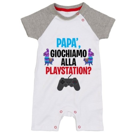 Pagliaccetto neonato papà giochiamo alla playstation Per il papà