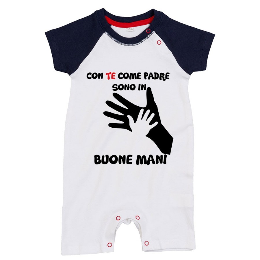 Pagliaccetto neonato con te come padre sono in buone mani Per il papà