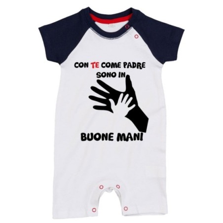 Pagliaccetto neonato con te come padre sono in buone mani