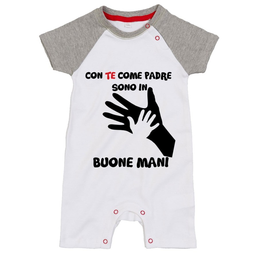 Pagliaccetto neonato con te come padre sono in buone mani Per il papà