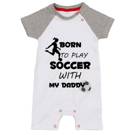 Pagliaccetto neonato born to play soccer with my daddy