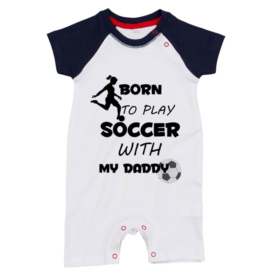 Pagliaccetto neonato born to play soccer with my daddy Per il papà