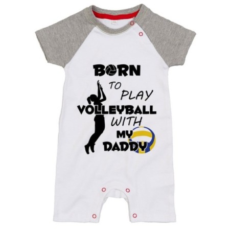 Pagliaccetto neonato born to play volleyball with my daddy Per il papà