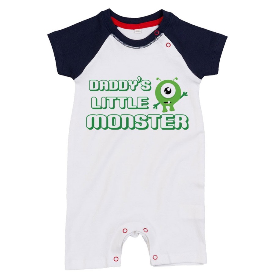 Pagliaccetto neonato daddy's little monster Per il papà