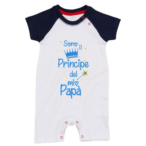 Pagliaccetto neonato sono il principe la principessa del mio papà Per il papà