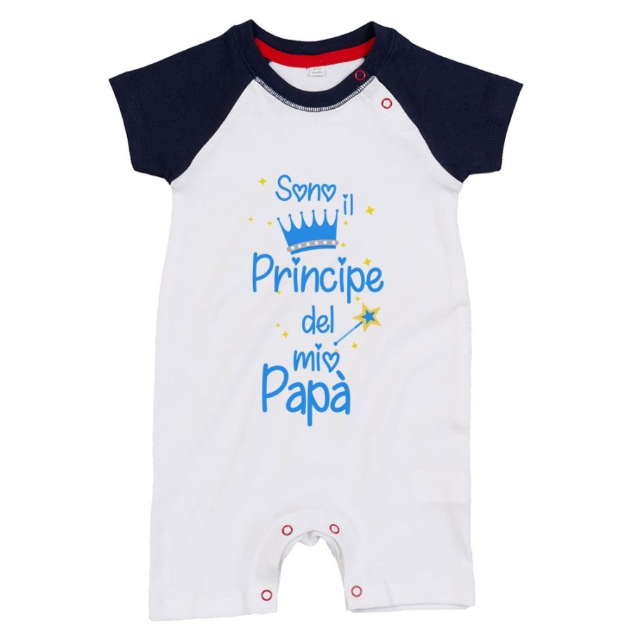 Pagliaccetto neonato sono il principe la principessa del mio papà Per il papà