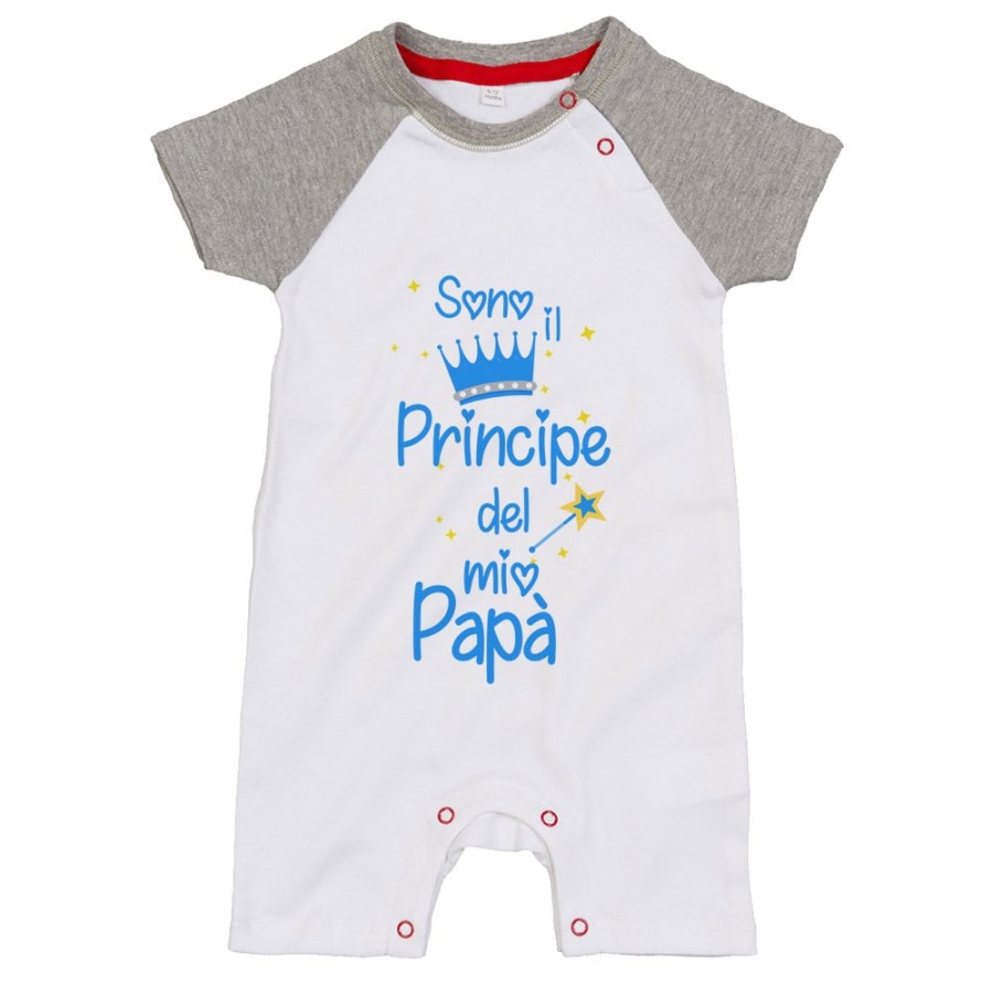 Pagliaccetto neonato sono il principe la principessa del mio papà Per il papà