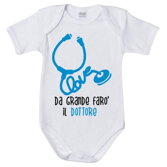 Body neonato da grande farò il dottore Da grande farò