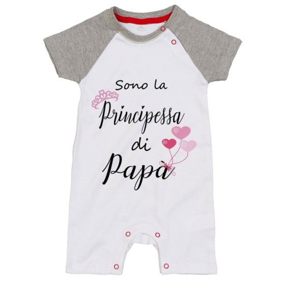 Pagliaccetto neonata sono la principessa di papà Per il papà