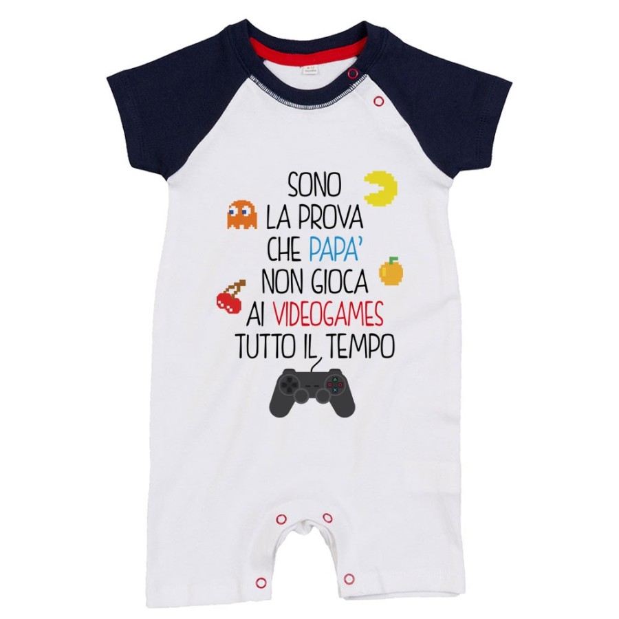 Pagliaccetto neonato sono la prova che papà non gioca ai videogames tutto il tempo Per il papà