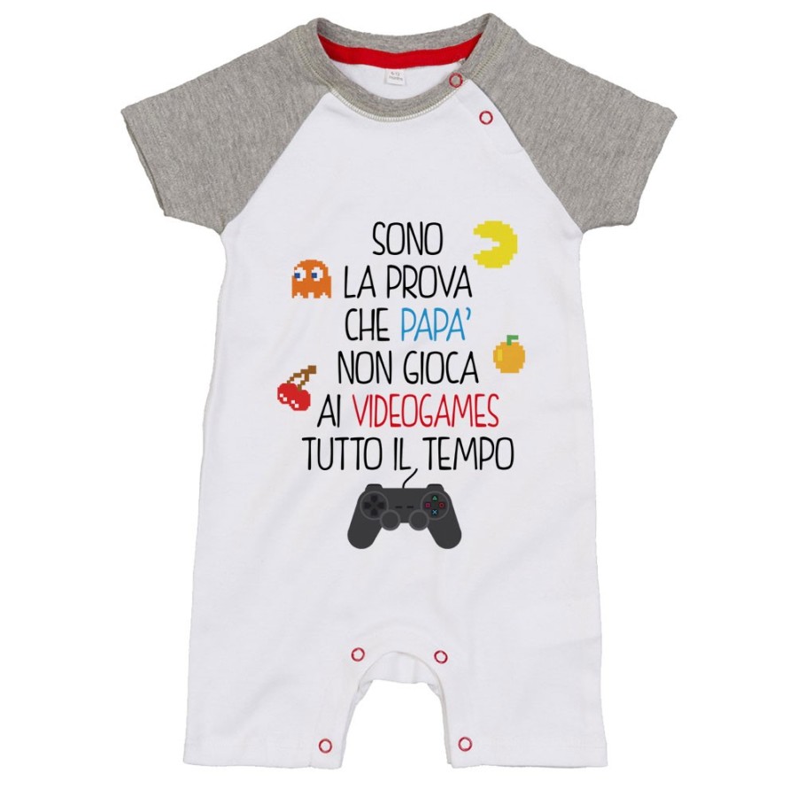 Pagliaccetto neonato sono la prova che papà non gioca ai videogames tutto il tempo Per il papà