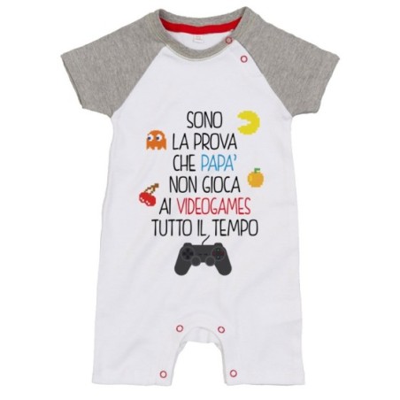 Pagliaccetto neonato sono la prova che papà non gioca ai videogames tutto il tempo Per il papà