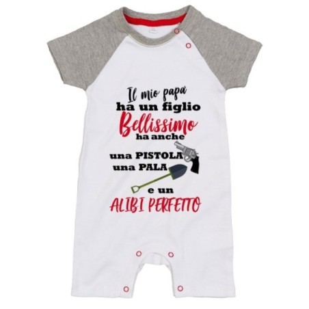 Pagliaccetto neonato il mio papà ha un figlio bellissimo...