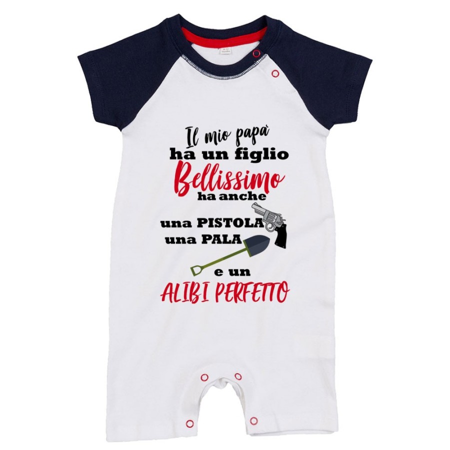 Pagliaccetto neonato il mio papà ha un figlio bellissimo una figlia bellissima Per il papà