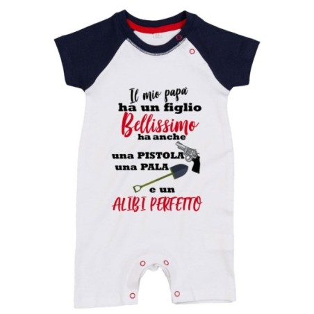 Pagliaccetto neonato il mio papà ha un figlio bellissimo una figlia bellissima Per il papà